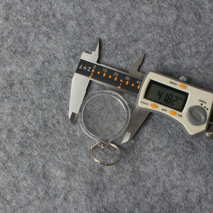 OEM Customized 4cm Round Acrylic Keychain Promotional <strong>Cheap</strong> Plastic Carabiner for <strong>Key</strong> Organization &amp; Display - Product Image 4