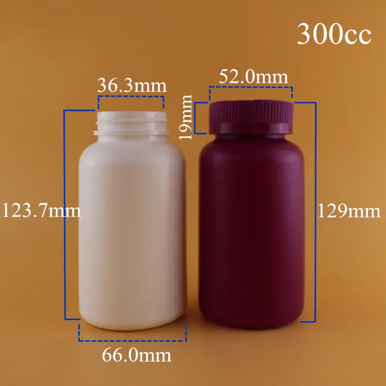 Lege Ronde Hdpe Capsules Tabletten 80Ml 100Ml 150Ml 200 Cc 250Ml Supplementen Medicijnpillen Plastic Vitamineflessen Met Crc