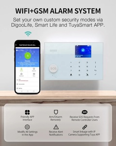 Sistema de alarma de seguridad para intrusos, Detector inalámbrico 3 EOLR, WiFi, GSM, Tuya Smart Life App, Control remoto, 100