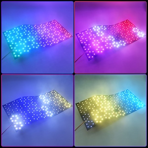 แผ่นหน้าจอ LED แบบปรับได้ RGB แผงกระจกแบบยืดหยุ่นพร้อมระบบไฟ RGB IC LED สำหรับใช้ในแนวนอนมีแสงพื้นหลังโดย LED - Product Image 4