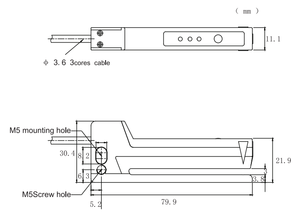 LA-B12 serisi optik sensörler yüksek hassasiyetli fotoelektrik etiket sensörü lazer teknolojisi hızlı doğru algılama opak nesneler - Product Image 2