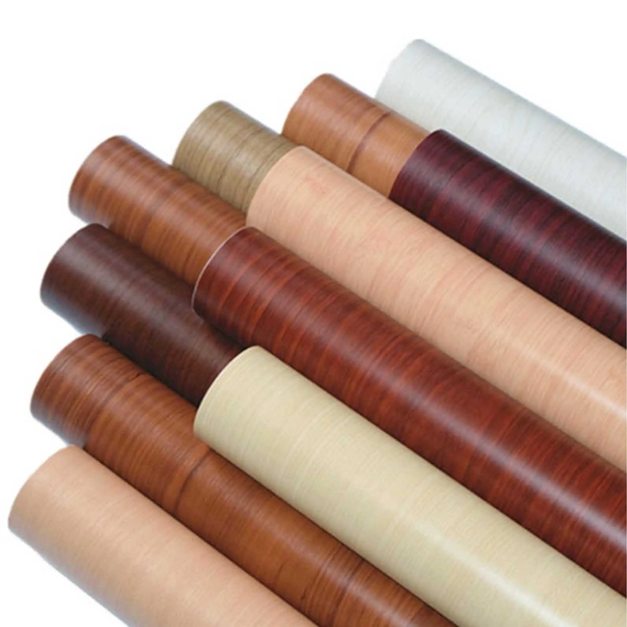Multipla funzione di legno colore foglio di vinile di laminazione profilo in alluminio pellicola in PVC legno granuloso lamina di melamina per pannello in acciaio
