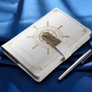 A5 Password <strong>Notebook</strong> Retro Diary <strong>with</strong> <strong>Lock</strong> Thickened Creative School Student <strong>Notepad</strong> Stationery Book Journals - Product Image 2