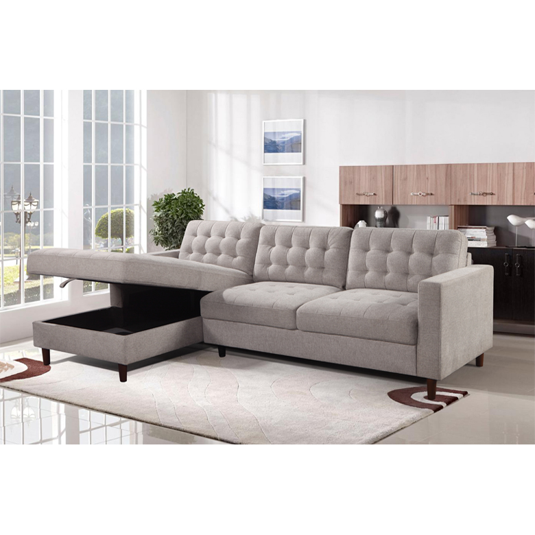 New arrival modern Europe style sofa set 2 seater + chaise sofas for living room Bedroom
