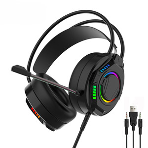 Over-ear Stereo 7.1 Channel Surround Sound 3.5mm Aux with USB <strong>Input</strong> Gaming Headsets with Microphone Headphone for Game Fanciers - Product Image 6