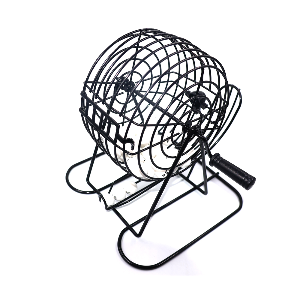 Bingo Game Cage with Balls and Board
