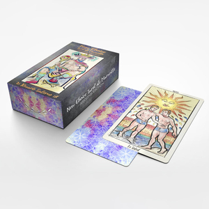 Gizli gerçek anahtar kelimeler fabrika kağıt baskılı Tarot benzersiz yüzey ambalaj ile özel altın sınır Oracle oyun kartları - Product Image 1