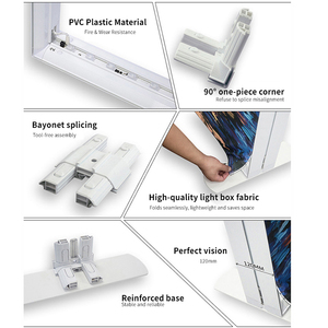 JiongChang Custom Large Easy Booth Tool Free Portable Advertising Illuminated Poster Display Backlit Led Light Box - Product Image 3