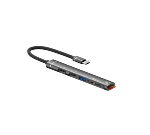Apple Android TF için yerleştirme istasyonu/USB kart okuyucu USB/tip-c kadın çok fonksiyonlu 5-Port Hub - Product Image 2