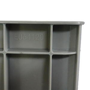 Economical Euro <strong>Size</strong> HDPE Plastic Containers <strong>Stackable</strong> Logistic Storage <strong>Crates</strong> for Mechanized Handling and Warehousing - Product Image 6