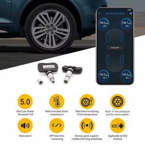 BT5.0 TPMS <strong>Sensor</strong> BLE Built-in Tire Pressure Monitoring System <strong>Sensor</strong> Real-Time Display of <strong>Temperature</strong> and Pressure - Product Image 5