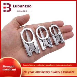 Kéo gấp nhỏ gọn bằng thép không gỉ Dương Giang, loại công nghiệp, dùng cắt dây câu, có tay cầm bằng kim loại - Product Image 4