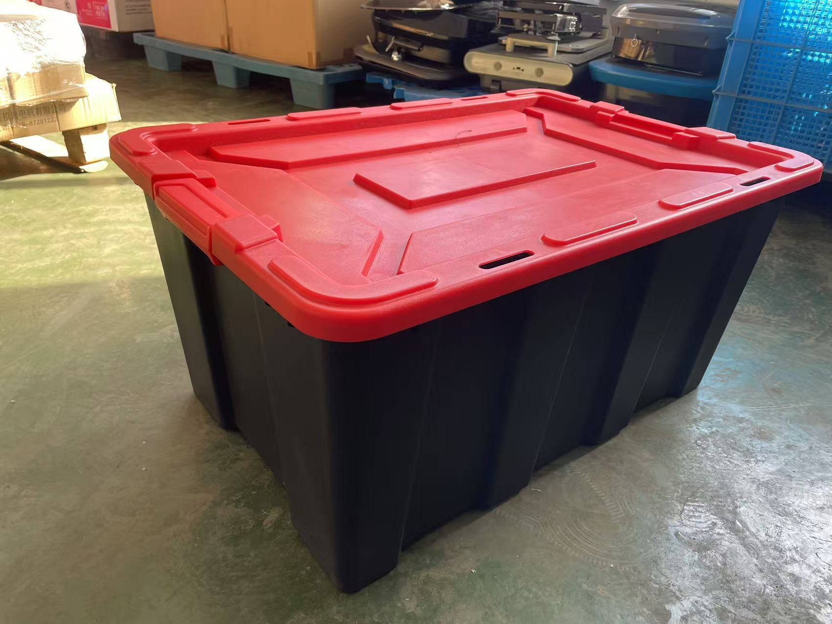 Black box with red lid
