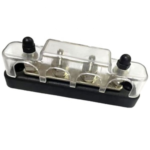 3/16'' 4 Way Bus Bars With Cover Wiring <strong>Busbar</strong> 100A 48V <strong>Busbars</strong> - Product Image 1