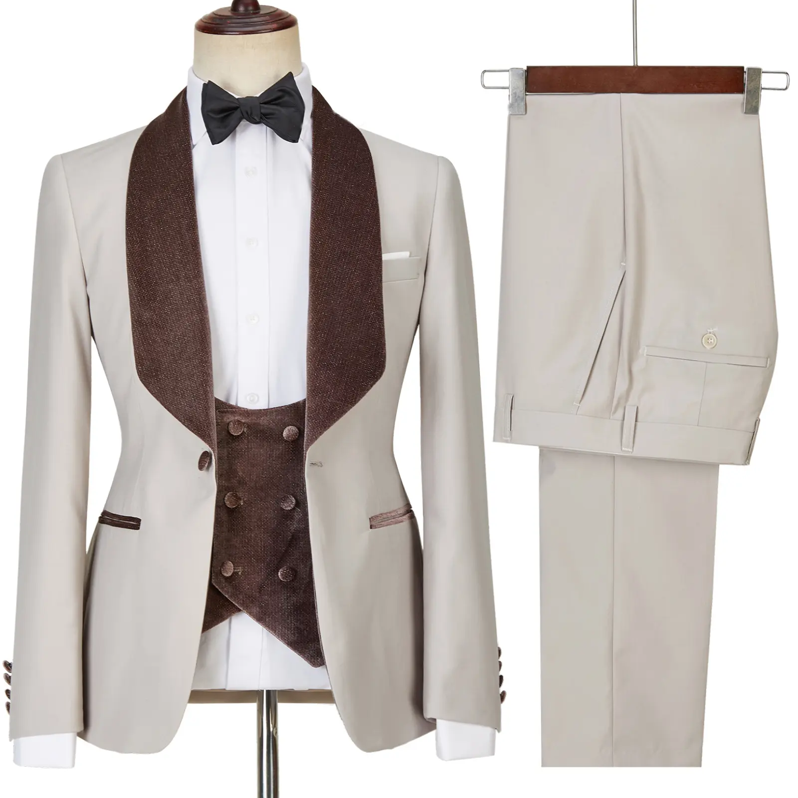नवीनतम कोट डिजाइन पुरुषों सूट दर्जी से बनाया टक्सेडो 3 टुकड़े ब्लेजर्स शादी पार्टी गायक पुरूष कॉस्टयूम Homme ब्लू पुरुषों सूट