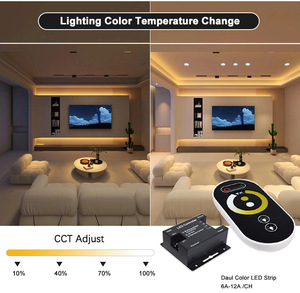 อุปกรณ์ควบคุมไฟแถบ LED <span class=keywords><strong>PWM</strong></span> RF รีโมตควบคุม30A หรี่ไฟแผงไฟ LED ชุดเดียว millionltd โรงงาน - Product Image 4