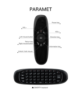 Smart Backlit 2,4G Wireless Air Mouse C120 Mini teclado Mini Fly Mouse Control remoto para Android TV Box - Product Image 2