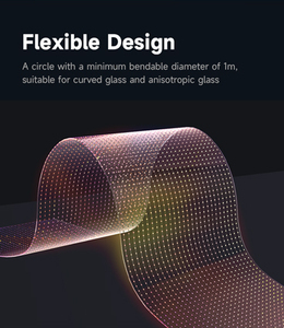 P5 P6 P8 P10 Flexibler ultra dünner transparenter LED-Filmbild schirm Programmier bare LED-Anzeige Benutzer definiert für die Animation von Aufzügen im Einzelhandel - Product Image 4