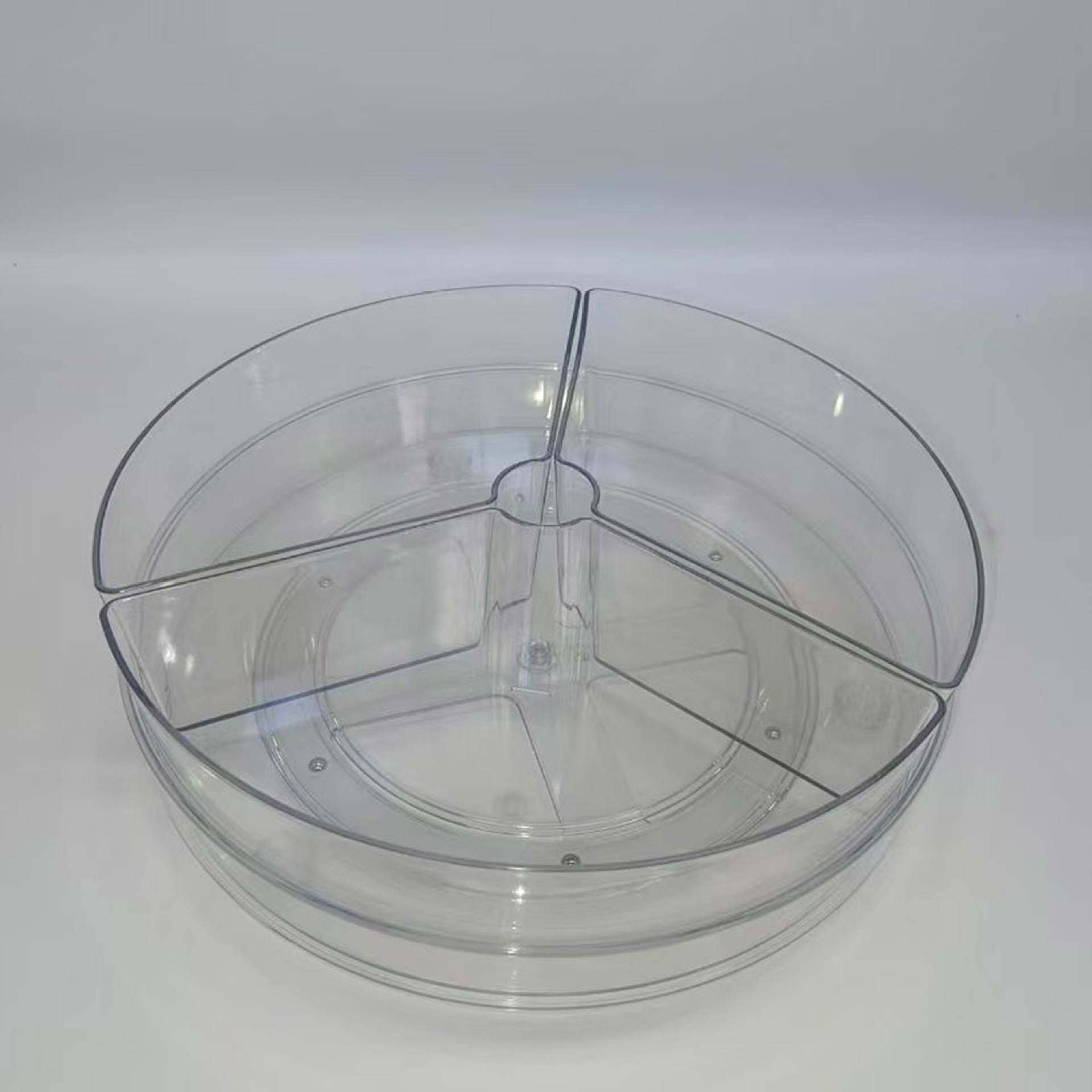 Three-compartment rotating fruit plate (27cm)