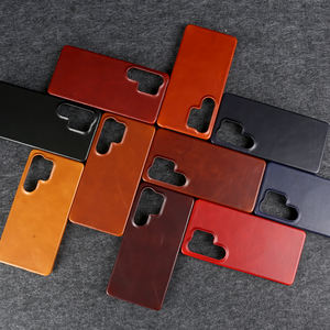 सैमसंग 25 अल्ट्रा केस के लिए हस्तनिर्मित पूर्ण अनाज चमड़े का मामला लक्जरी स्लिम प्रीमियम फोन कवर - Product Image 4