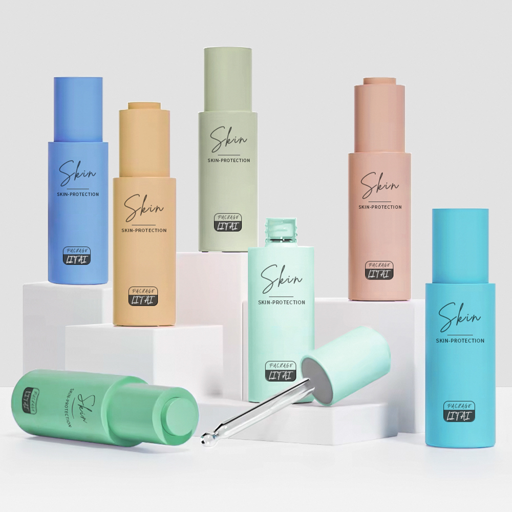 Matte colored glass bottle series