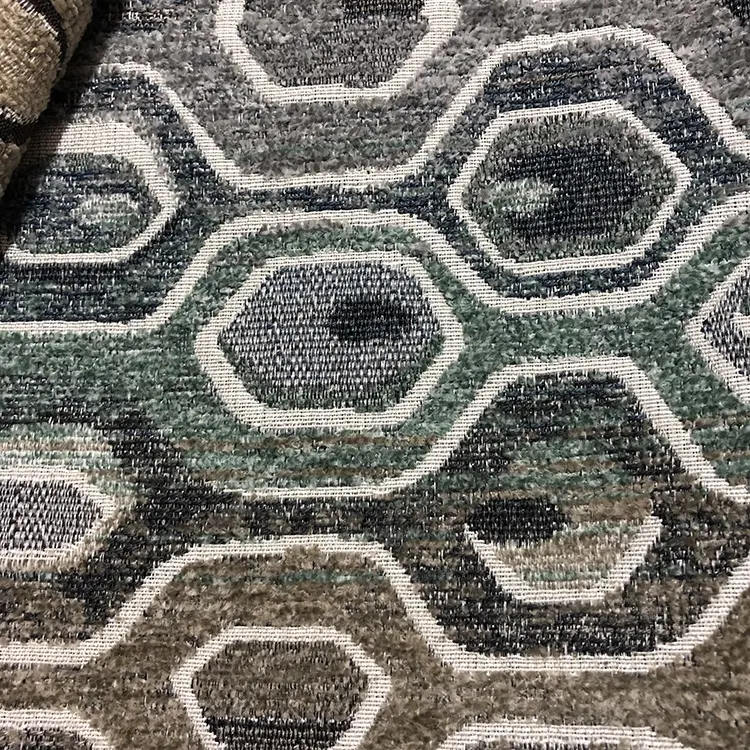 Eco friendly recycle jacquard a righe in pelle scamosciata divano in tessuto materiali divano in tessuto set