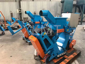 Xinke özelleştirilmiş yüksek kalite küçük taşınabilir beton 550mm yol doğrudan tahrikli Blast türbin cep kumlama makinesi - Product Image 5