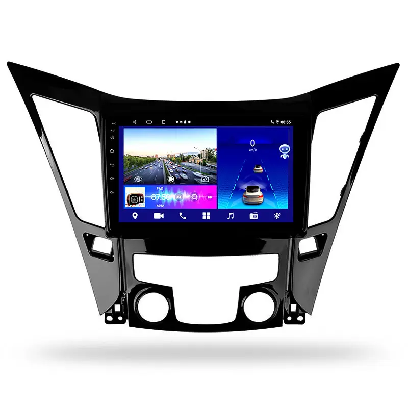 Автомагнитола 2 din на Android 10, 2 + 32 ГБ, сенсорный экран для Hyundai SONATA 2011-2014, автомобильная аудиосистема, dvd-плеер, gps-навигация