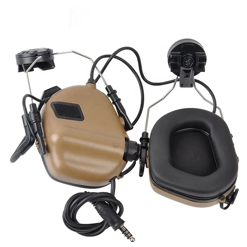 YAKEDA M32 귀마개 전술 빠른 헬멧 분리형 마이크 전술 헤드셋 소음 제거 마이크 헤드셋