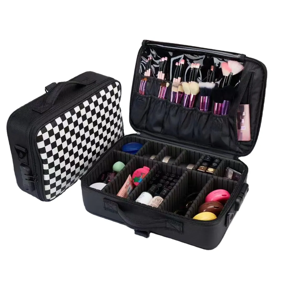 Taşınabilir makyaj çantası seyahat kozmetik çantası glitter kozmetik çantası
