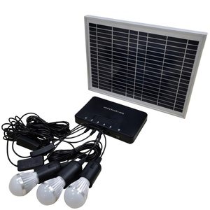 ערכות תאורה מיני פאנל סולארי עם 4 נורות LED מחולל תאורה ביתי נייד מערכת אנרגיה סולארית - Product Image 1