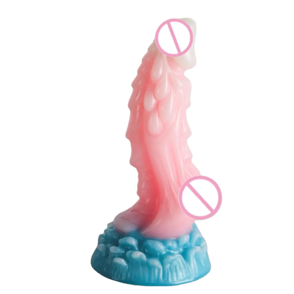 Nuovo mostro illuminare Dildo giocattoli anale lesbo pene enorme drago mostro Dildo Plug giocattoli per adulti