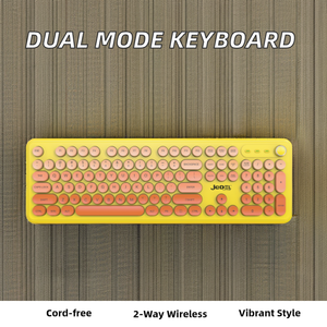 Teclado de modo dual retroiluminado RGB inalámbrico de 2,4 GHz con interruptor negro USB Bluetooth para escritorio Nuevo producto - Product Image 2