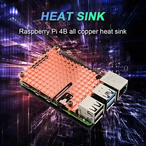 Funda protectora para disipador térmico, Enfriador de refrigeración para Raspberry Pi 4B, disipador térmico de cobre puro, carcasa de refrigeración pasiva - Product Image 5