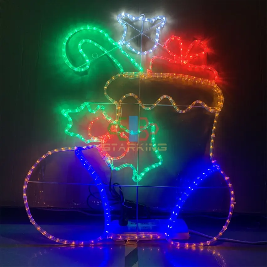 Lampu LED Motif Kaos Kaki Hadiah Natal