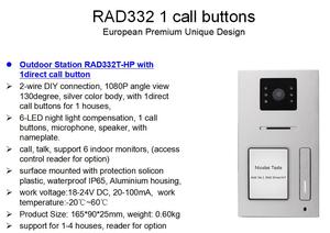 Intercomunicador de puerta inteligente, sistema de intercomunicación con wifi, 4 botones, 2 cables, para multi apartamentos - Product Image 4