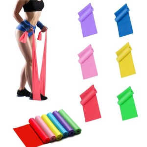 Home Use Professional Elastic Exercise Bands Non-latex Resistance <strong>Therabands</strong> in Assorted Colors - Product Image 1