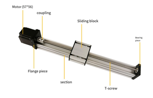 Unidad móvil LK T tipo tornillo de avance guía de módulo de deslizamiento lineal eléctrico - Product Image 6