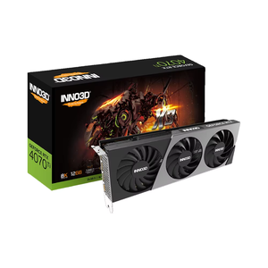 新規INNO3D GEFORCE RTX 4070 Ti X3 12G GDDR6XゲーミンググラフィックカードGPU RTX 4070Tiトリプルファン - Product Image 1