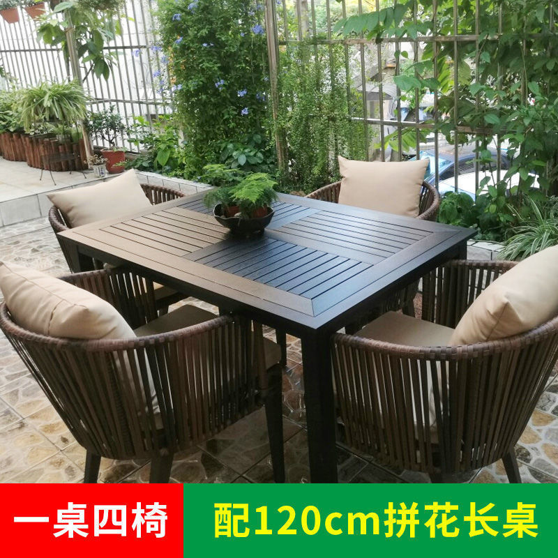 4 chaises-120x80 table longue parquet