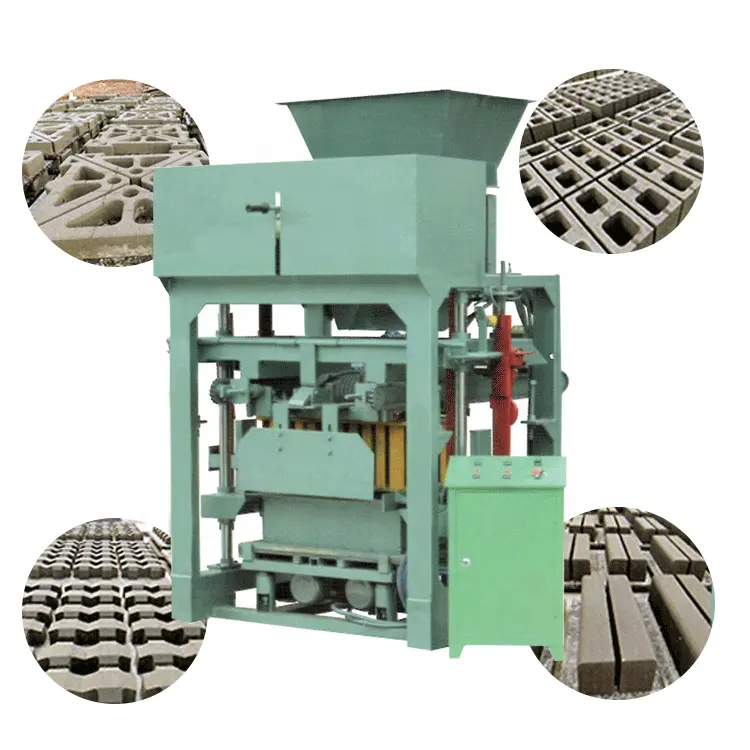 semi automatic cement block for bricks maker hollow concrete brick making machine