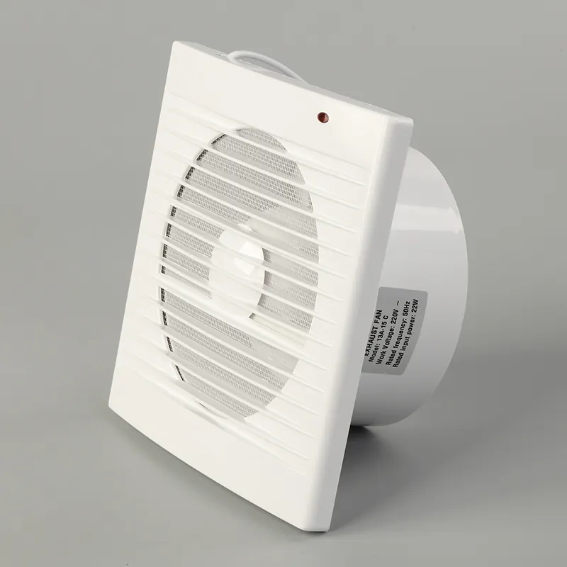 Avrupa tarzı banyo ve mutfak kullanılan ince ABS egzoz fanı havalandırma fanı 6 inç
