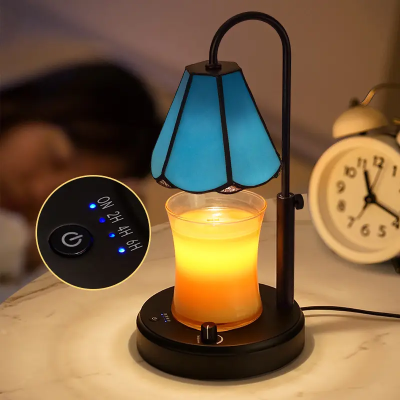 Ароматерапевтическая лампа с регулировкой времени, восковая лампа для дома, спальни, ночная лампа для плавления, лампа для свечи