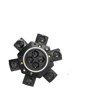 2025 New Xinyang 6-Arm Bee Eyes <strong>LED</strong> Laser <strong>Light</strong> <strong>Source</strong> Red Green Strobe Beam Effect Unlimited Rotate Remote for DJ Parties <strong>Light</strong> - Product Image 1