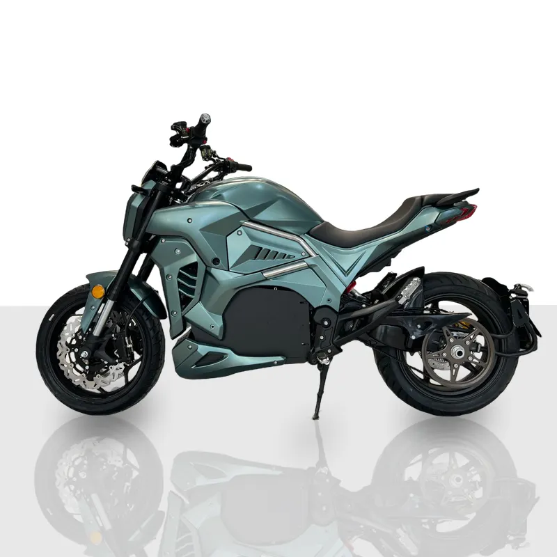 การออกแบบ Ducati ขับเคลื่อนด้วยสายพาน 8000w กําลังขนาดใหญ่ 72V 150Ah 140 กม. / ชม. รถจักรยานยนต์ไฟฟ้า