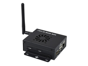 Miniordenador basado en Raspberry Pi, Módulo 4 (no incluido), Mini placa IO Lite Ver, carcasa de Metal, con ventilador de refrigeración