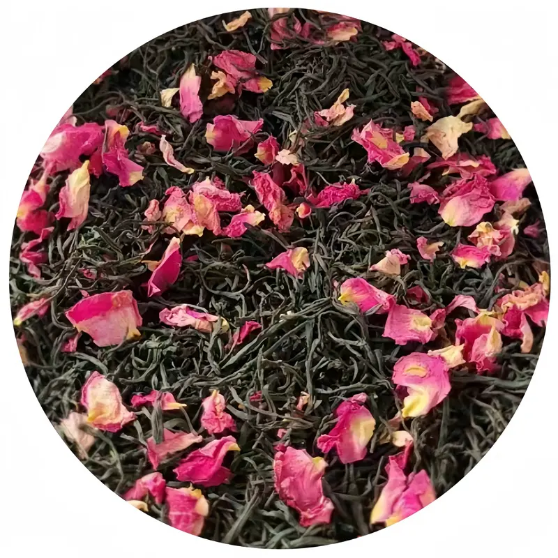 Chất lượng tốt blended Rose Black Tea hoa hương vị trà Trà thảo dược