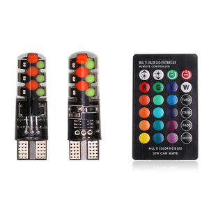 โรงงานส่วนลด Strobe Light T10 RGB โคมไฟรีโมทคอนโทรล Cob ความกว้างหลอดไฟซิลิคอนสําหรับเปิดระบบไฟส่องสว่างภายในอัตโนมัติ - Product Image 1