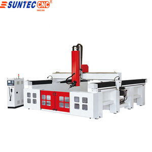重型 5 轴 CNC 路由器高速修剪和图案加工可提供单双移动铝表 - Product Image 2