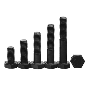 ANSI ASME B18.2.1 SAE J429 sınıf 2 5 8 siyah oksit altıgen musluk cıvatası tam dişli cıvata - Product Image 3